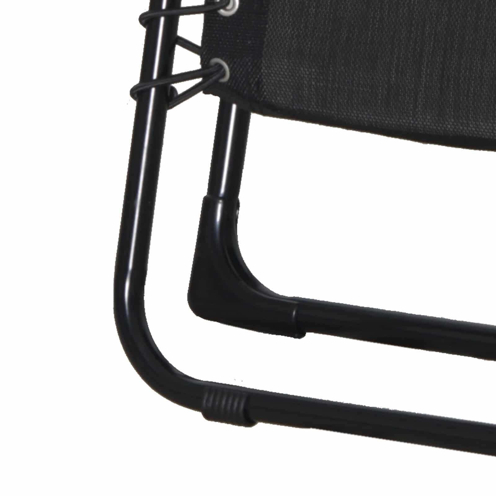 Relax Chillvert Garden Catania Steel 65.5x91x116 cm preto com almofada 5/5