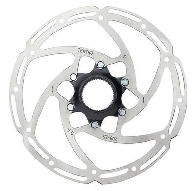 Tektro Bremsscheibe TR203-35 Ø203mm. Centerlock. Silber