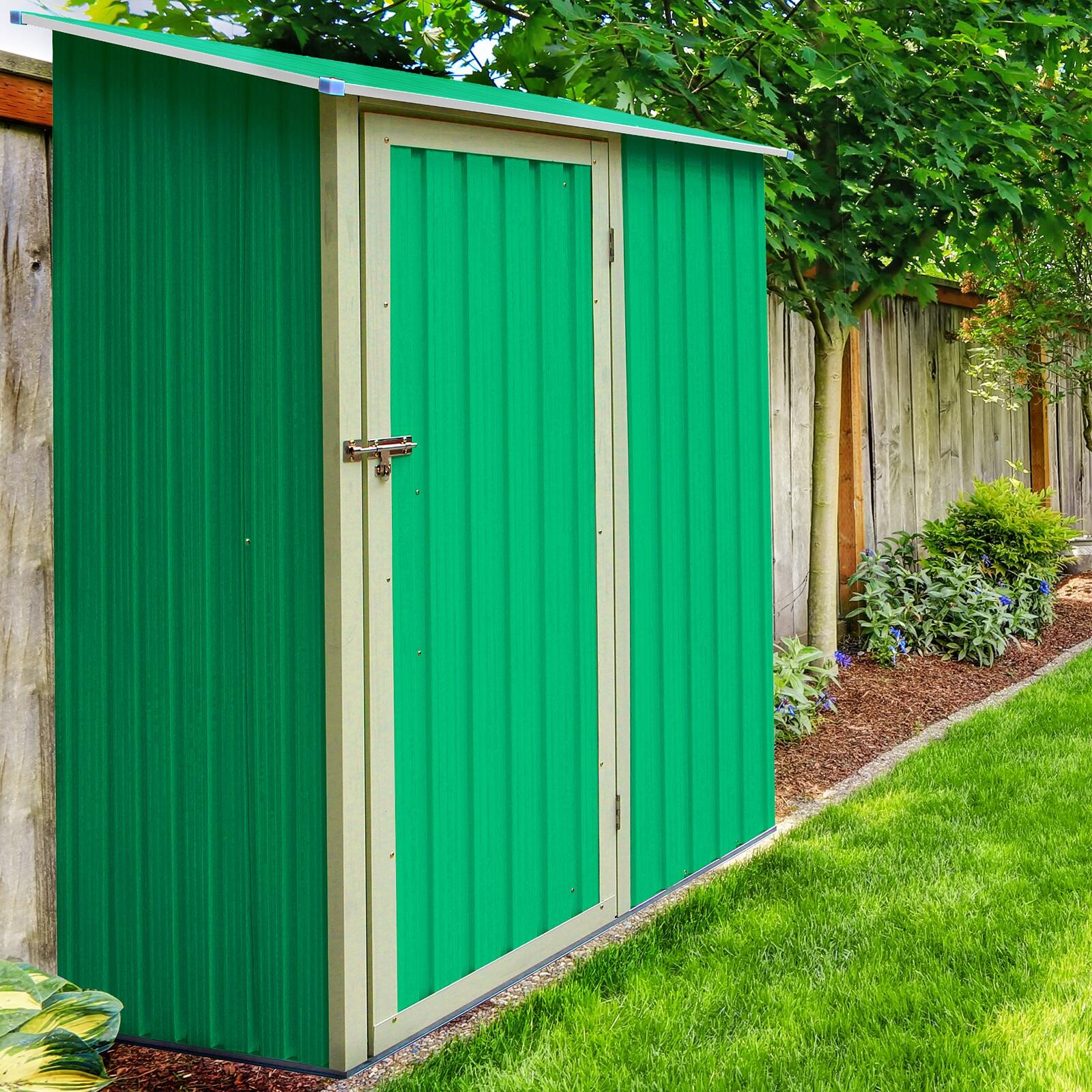 Armario Gardiun Newcastle 1,27 m² Exterior 89x143x186 cm Verde 5/5