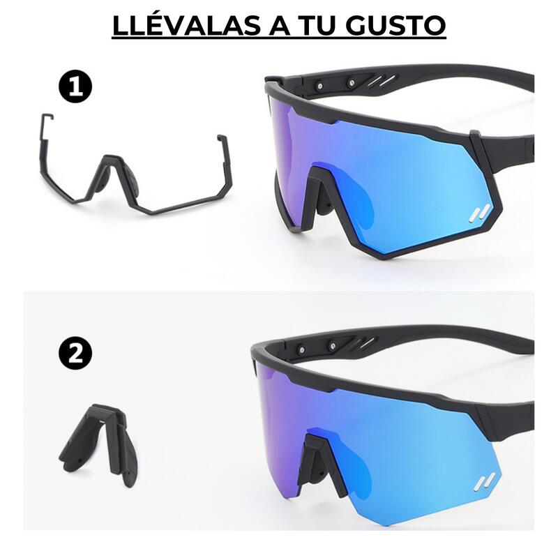 Gli occhiali da ciclismo per adulti Are Winners ULTRA Black Blue