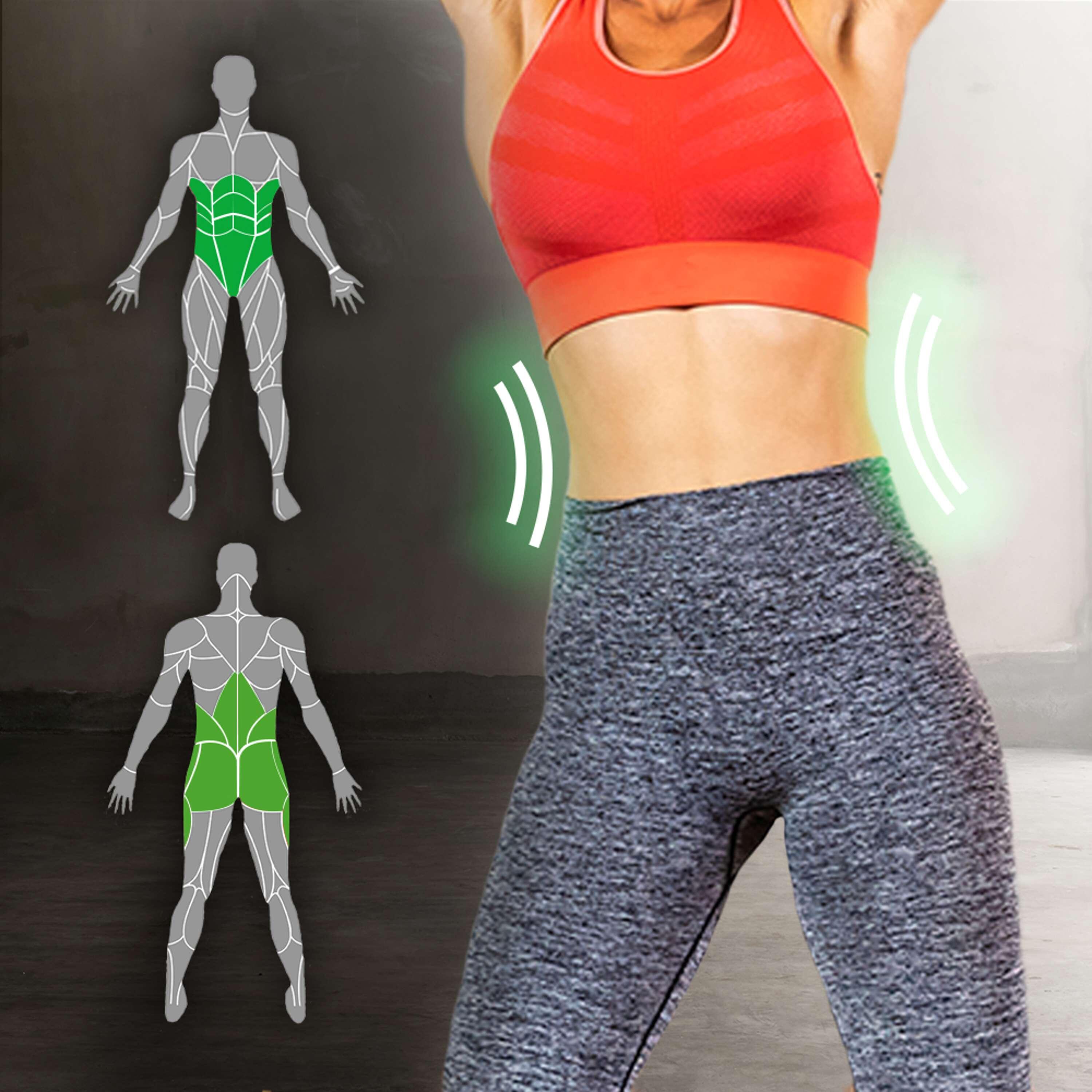 Fitness Hoelahoep - Fitness hoepel - Fitness hulahoop - Groen/Grijs 2/7