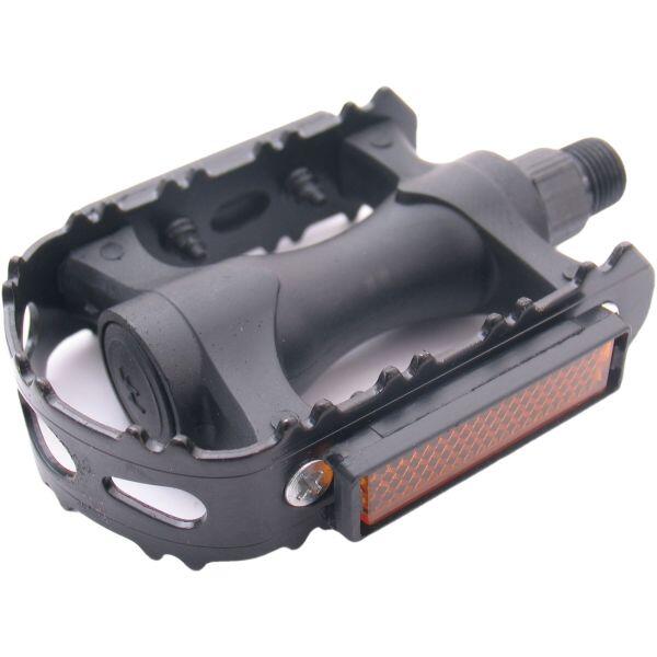 Kantenpedal -Set MTB -Kunststoff mit Eisenkante schwarz 3/4