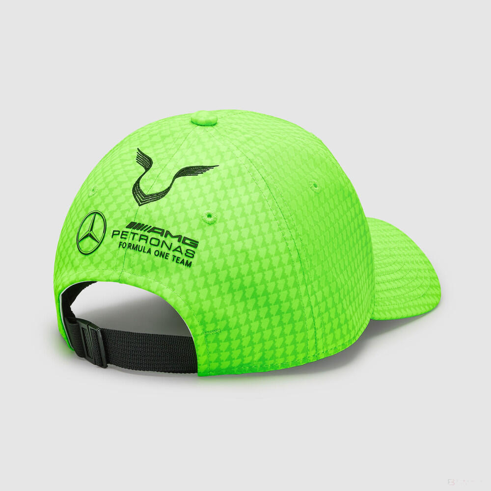 Gorra Infantil Mercedes Jr Map F1 Lh Col Driver Bb Cap Verde Neón 3/3