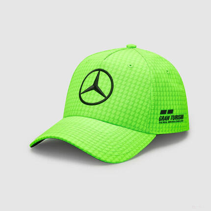 Czapka dziecięca Mercedes Jr Map F1 Lh Col Driver Bb Czapka Neon Green