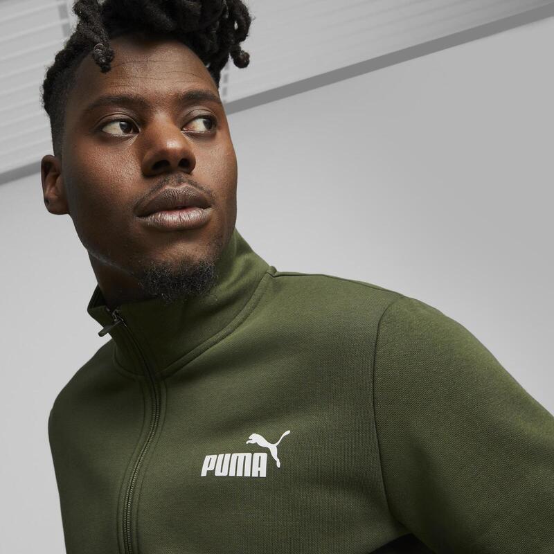 Fato de treino Puma Clean Sweat Suit, Verde, Homens