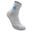 wucht P3 Badminton Socks Mid Cut Grey with Signal Cyan Size 2