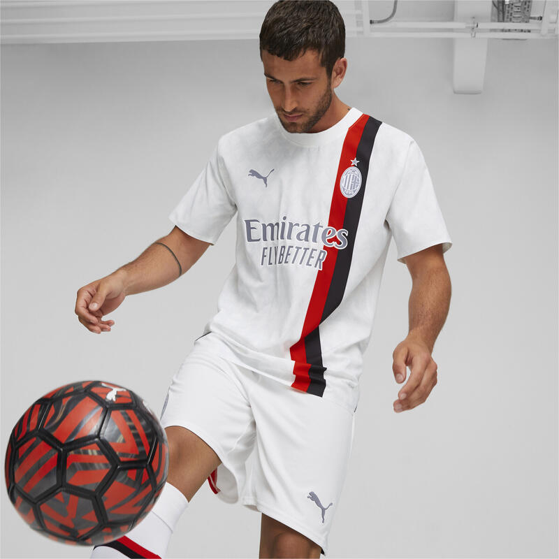 Maglia gara Away AC Milan Authentic 23/24 da uomo PUMA White Feather Gray