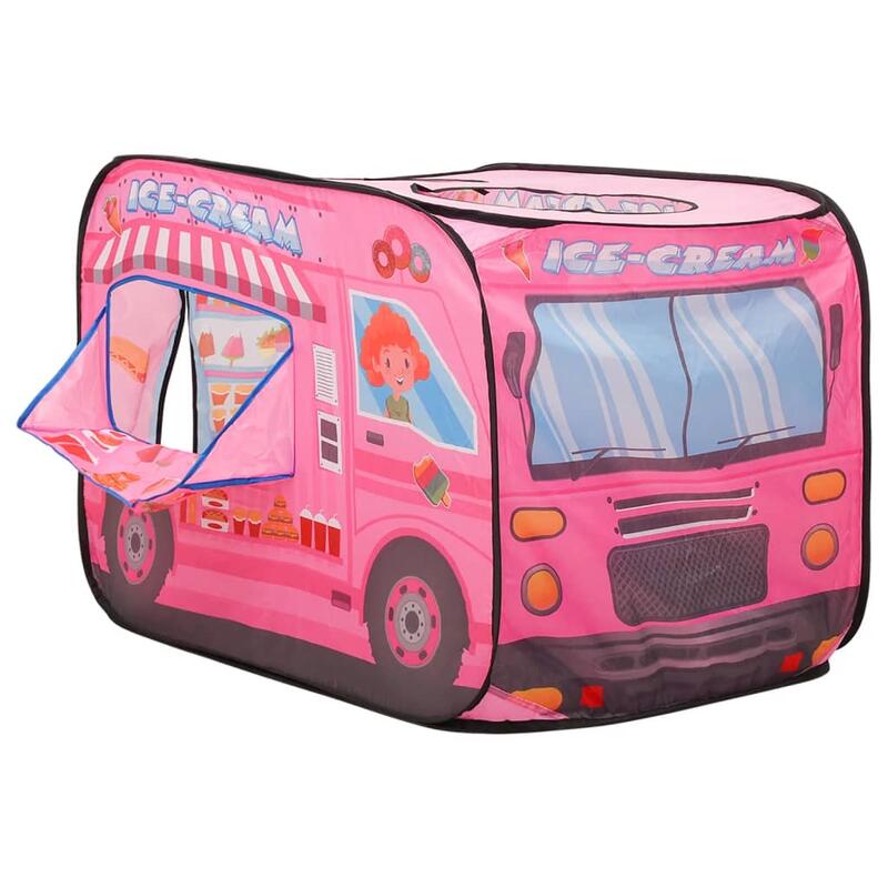 Tenda de brincar infantil 70x112x70 cm rosa