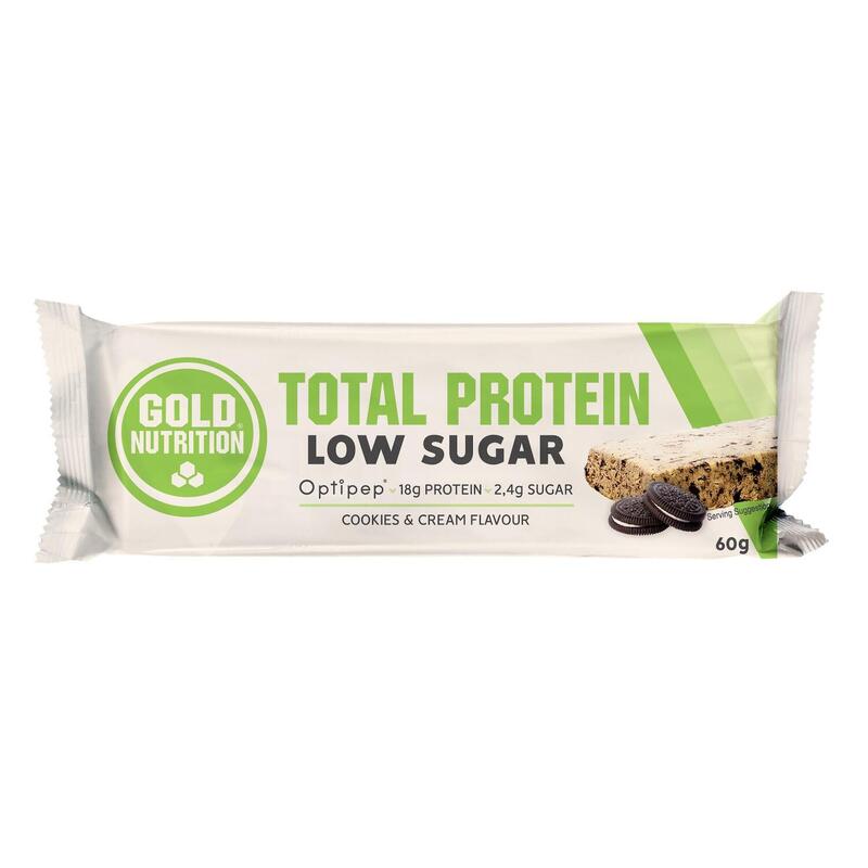 Baton proteic cu biscuiti Protein Bar Low Sugar, GoldNutrition, 60 g