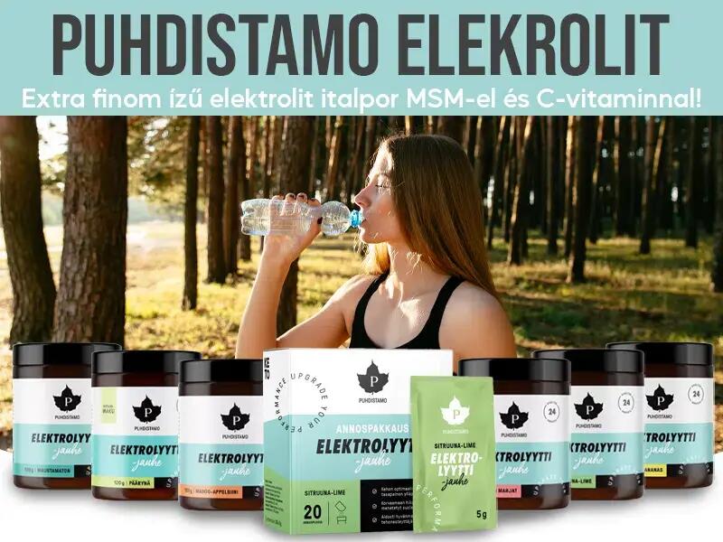 Elektrolit citrom-lime ízű italpor, tégelyes 5/6