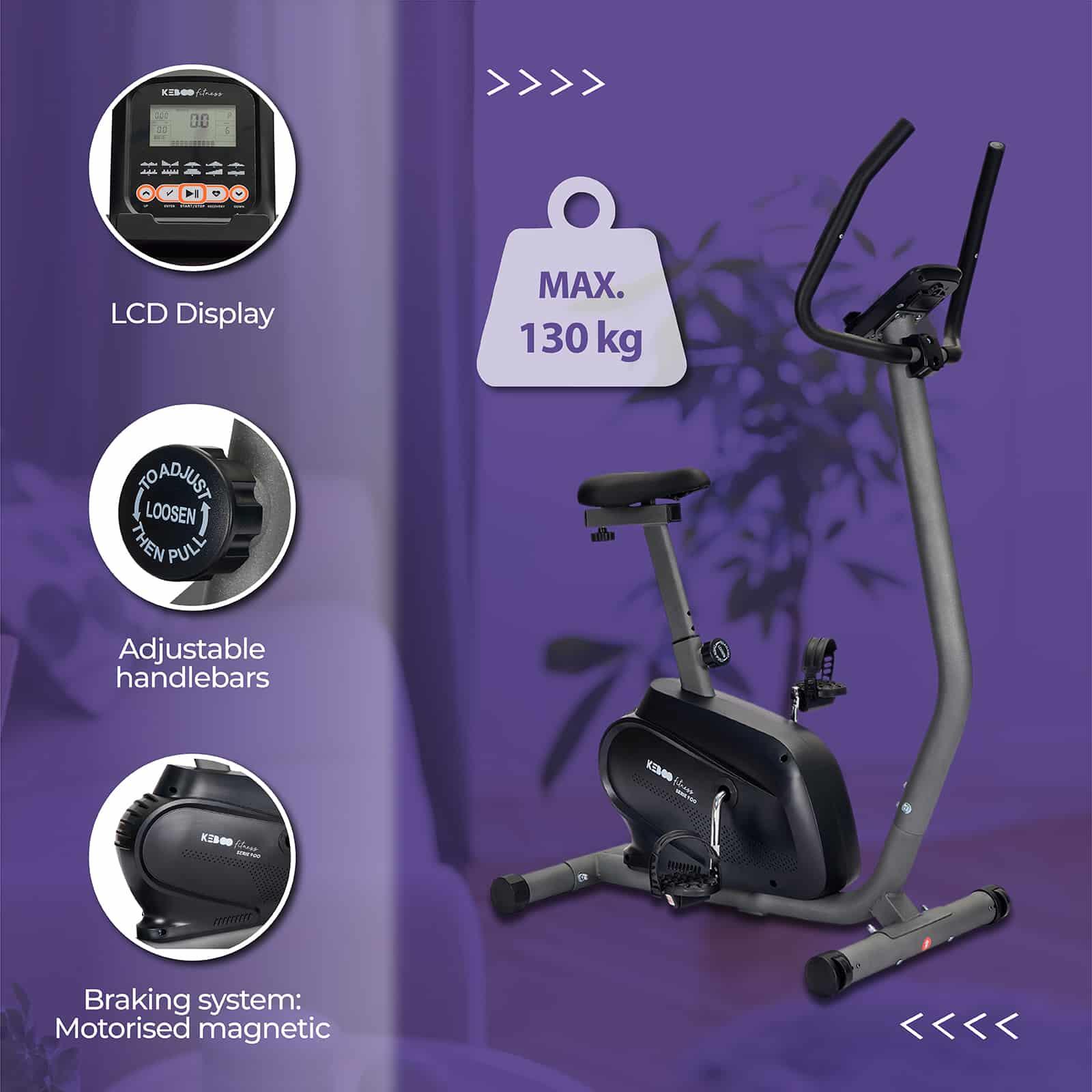 Bicicleta Moteira Motorizada de Keboo 900 com pulsômetro do guidão 3/5