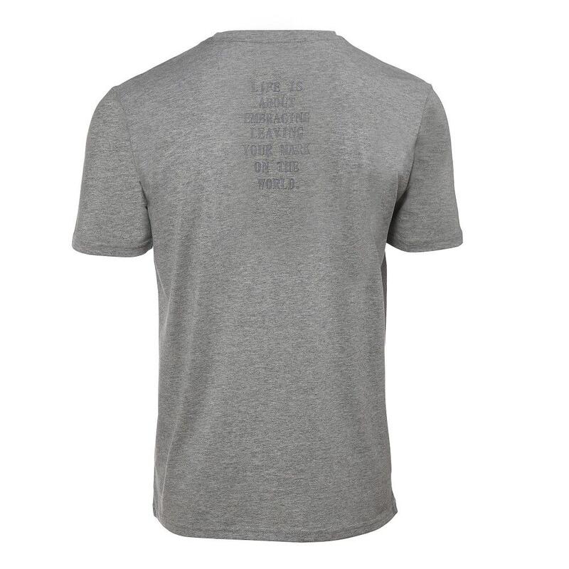 T-shirt de manga curta Kelme Basic para homem em cinzento/cor de carbono