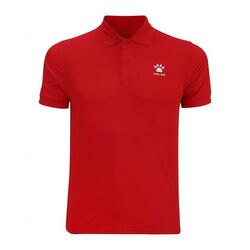 Polo Manga Corta Basic Unisex En Color Rojo