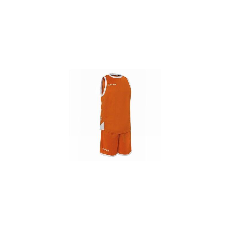Kelme Set Vitoria T-Shirt Unissexo de manga curta em laranja e branco