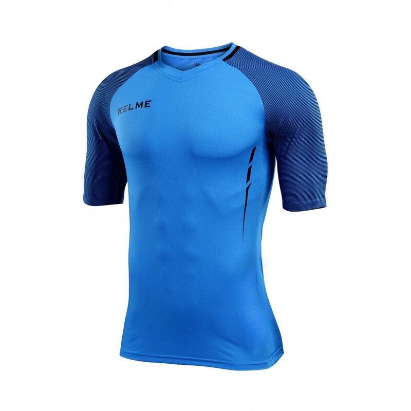 Camisola de manga curta Kelme M/c Montes Camisola unissexo em azul néon