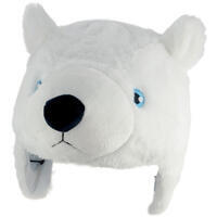 Couvre casque peluche Ours Polaire Dani Creations