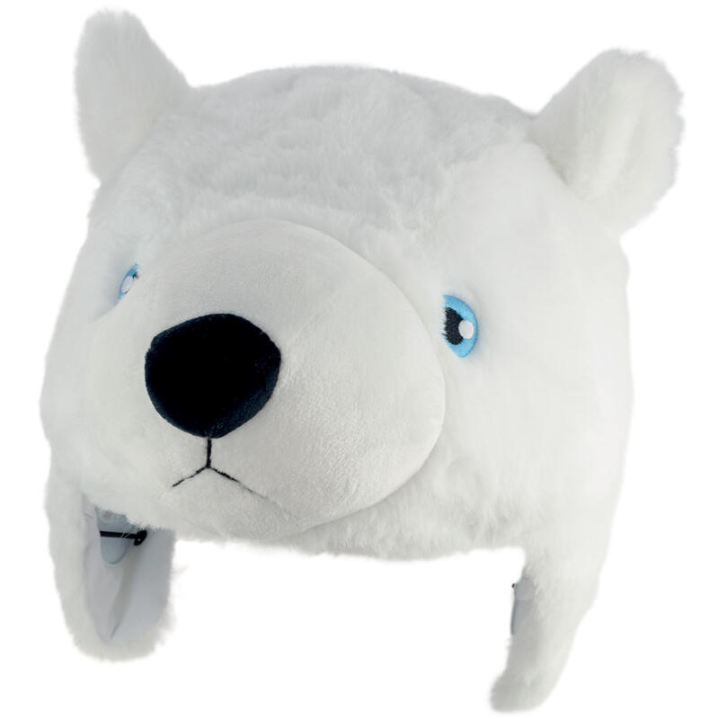 Couvre casque peluche Ours Polaire Dani Creations