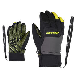 Gants et Moufles Ziener Lanus AS PR JR-Gris-4 ans - 104 cm