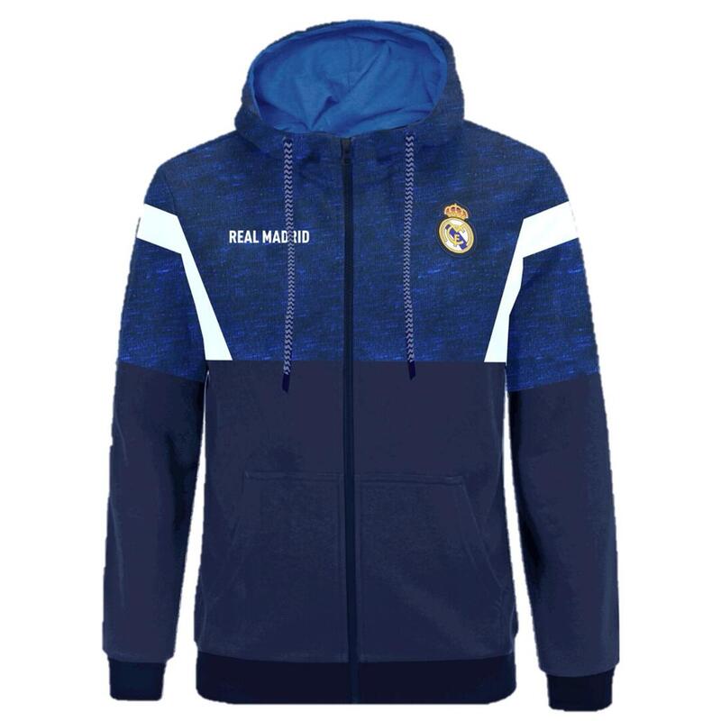 Tengerkék Real Madrid kapucnis pulóver