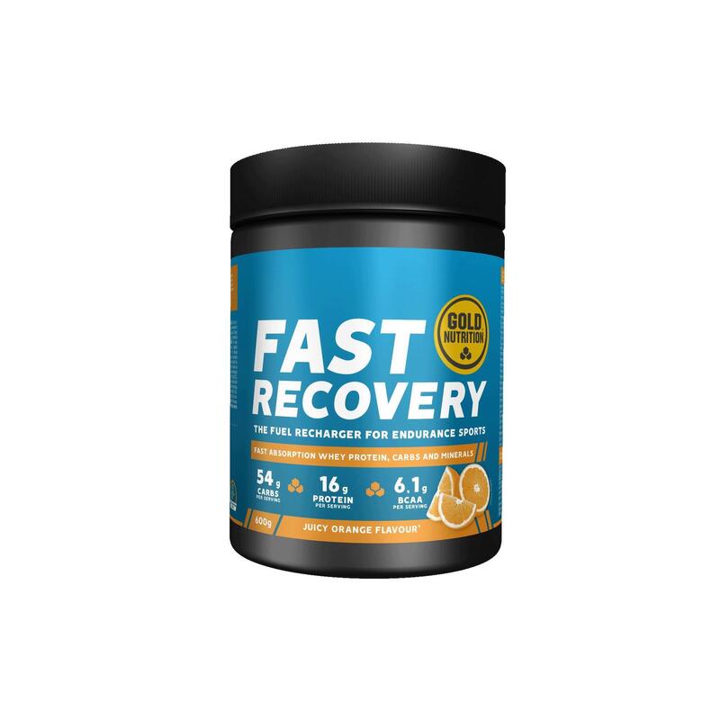 Pudra refacere dupa efort, GoldNutrition, Fast recovery, Portocale, 600 g