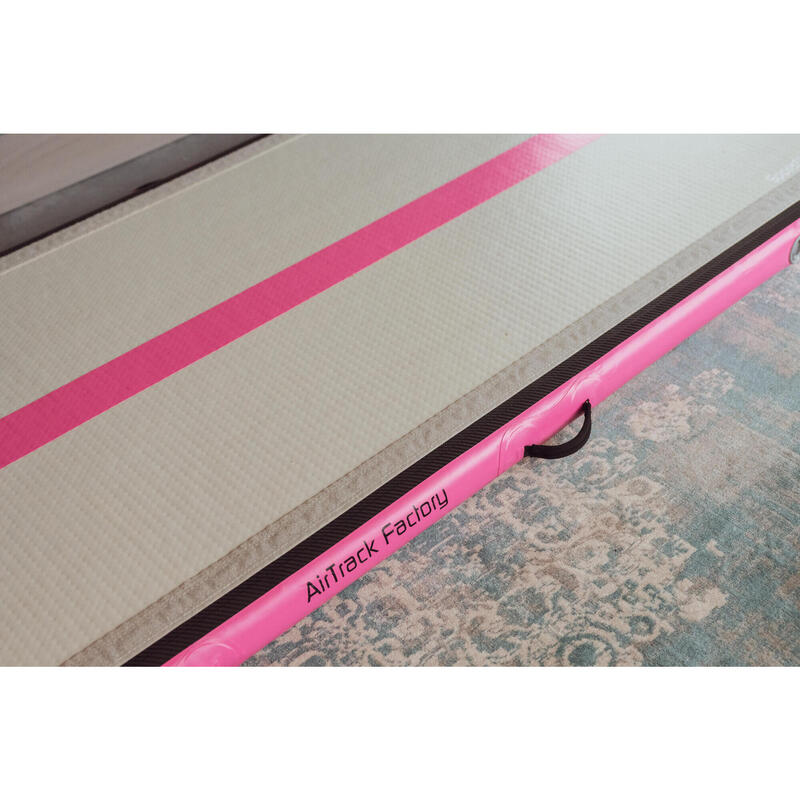 Aufblasbare Gymnastikmatte AirTrack 500 x 100 x 10 cm rosa