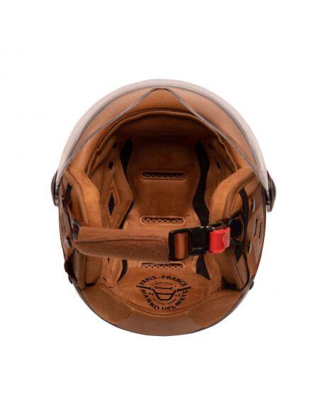 Casco da bici urbano Jet Tandem Titan opaco con visiera 4/7