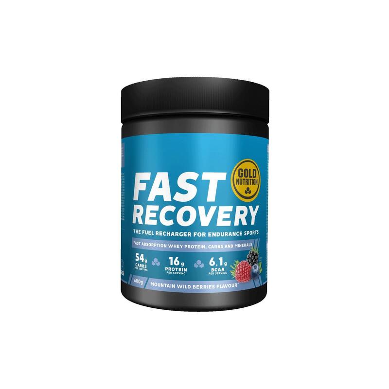 Pudra refacere dupa efort, GoldNutrition, Fast Recovery, Fructe de padure, 600 g