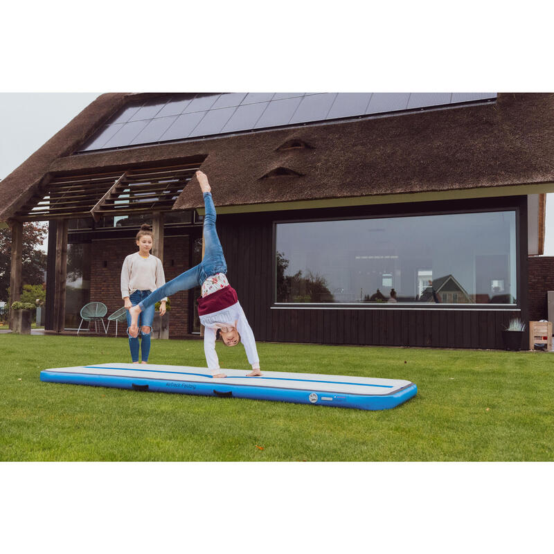 Aufblasbare Gymnastikmatte AirTrack 300 x 100 x 10 cm blau