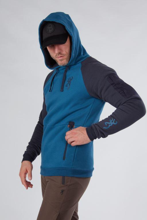 BROWNING Jagdsweatjacke Snapshot Blau Größe S 2/4