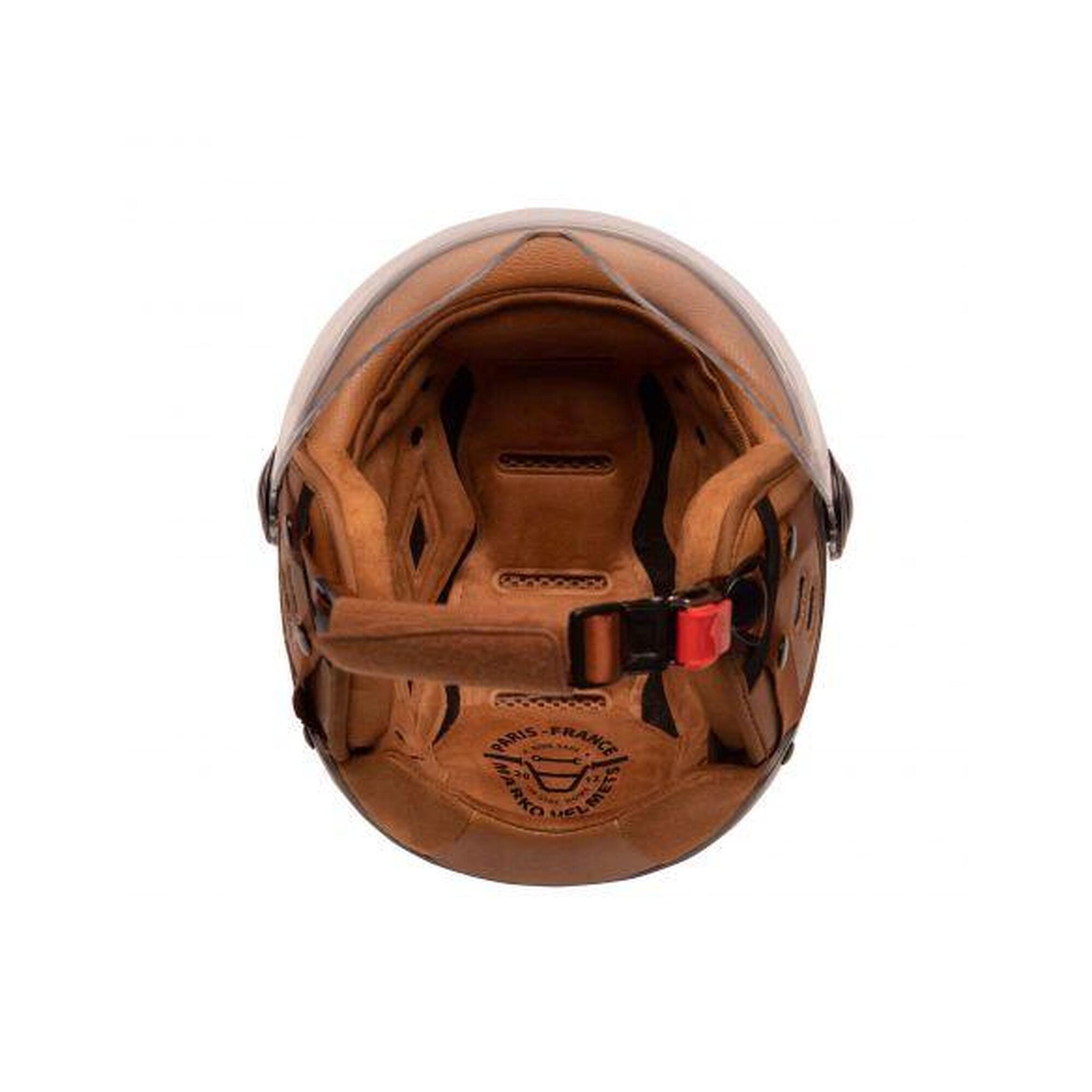 Casque urbain Jet Tandem Green avec visière