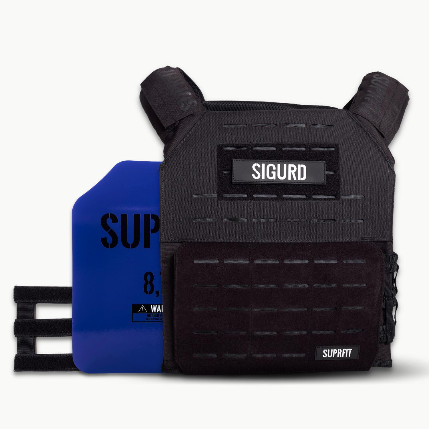 Suprfit - Gilet De Poids Sigurd 3d, 2 X 4 Kg De Poids, Noir - Gilet Lesté - Noir - Decathlon