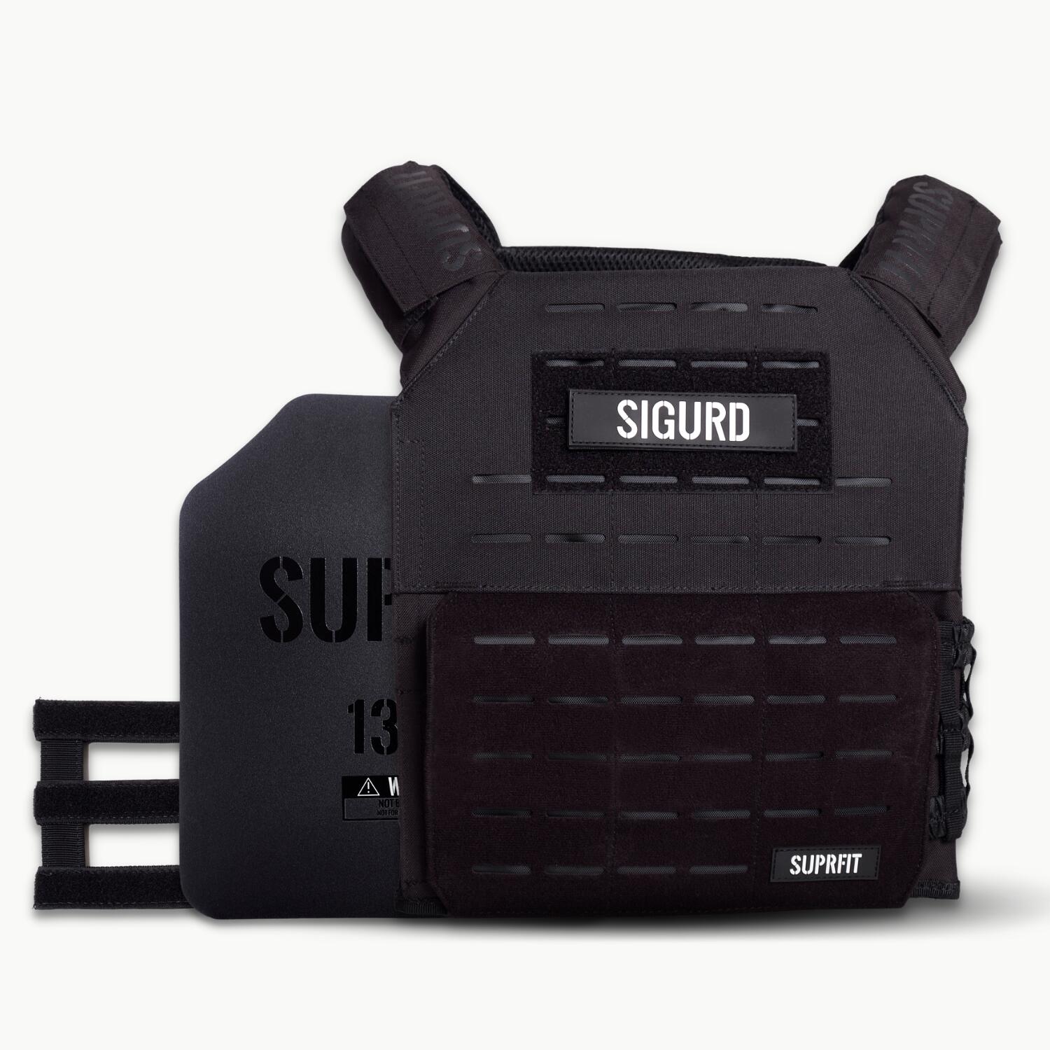 Suprfit - Gilet De Poids Sigurd 3d, 2 X 6,2 Kg De Poids, Noir - Gilet Lesté - Noir - Decathlon