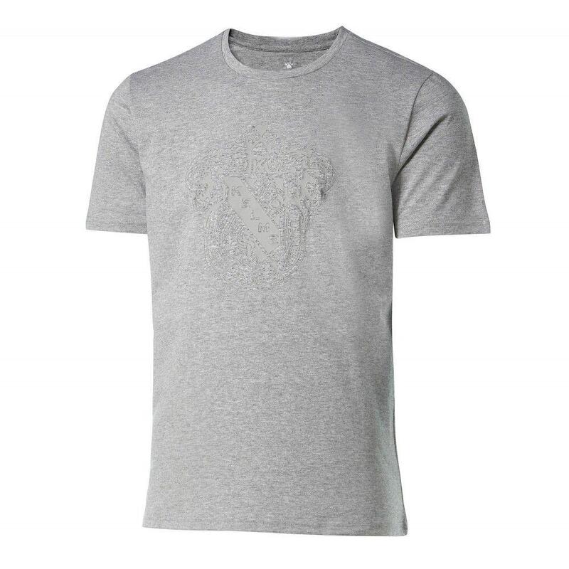 T-Shirt universitária de manga curta para homem Kelme em cinzento/cor de carbono