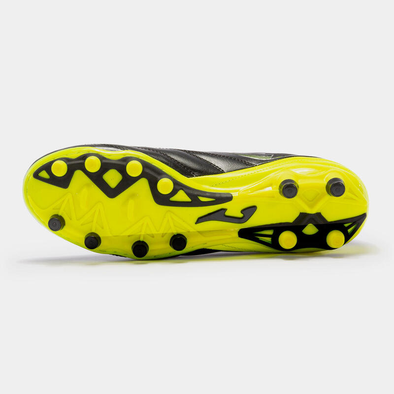 Ghete fotbal Joma NUMERO-10 2331 FIRM GROUND, negru/galben fluo, 44