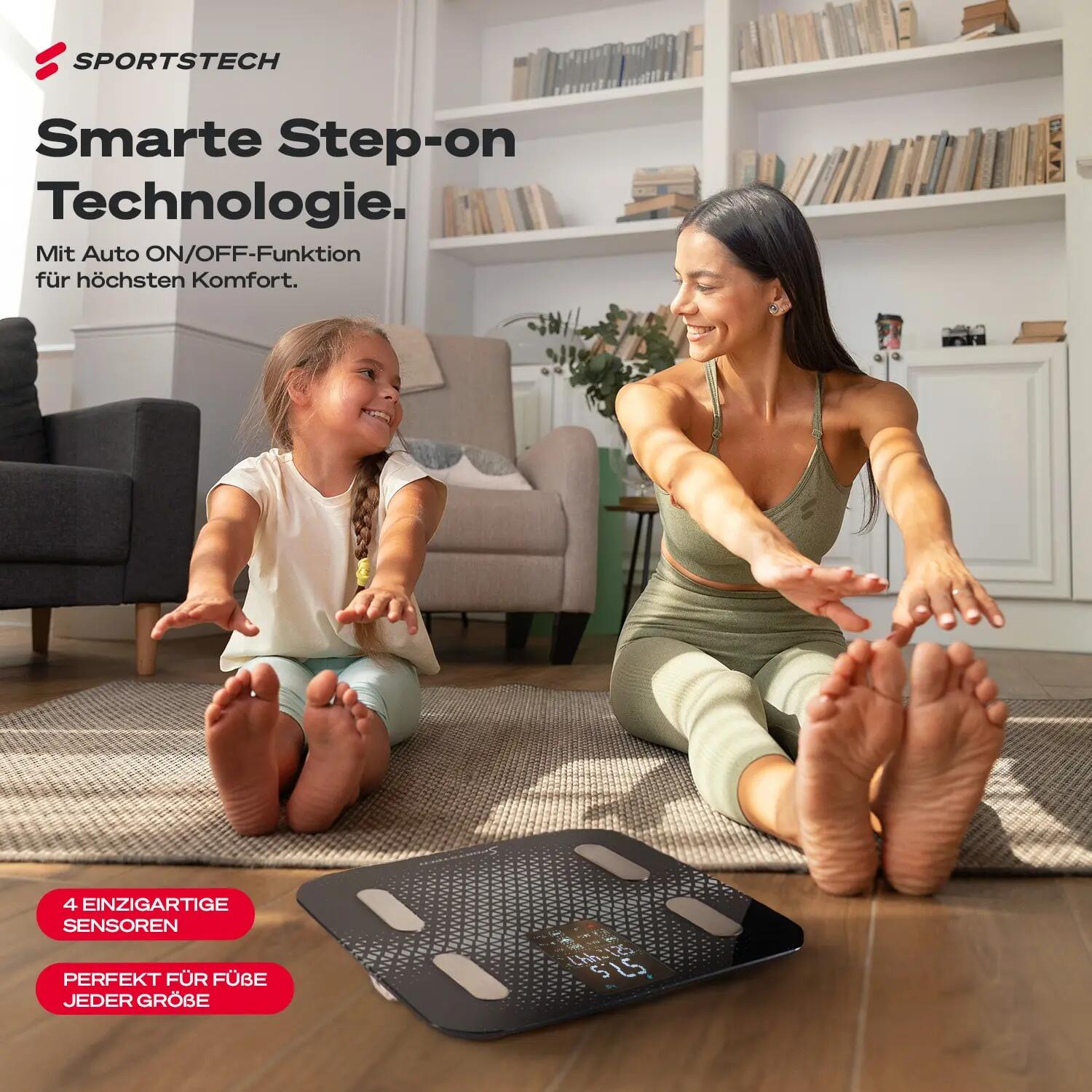 Analyseur d'Impédance Sportstech : Pèse Personne 180kg, Bluetooth | BBS300 5/8