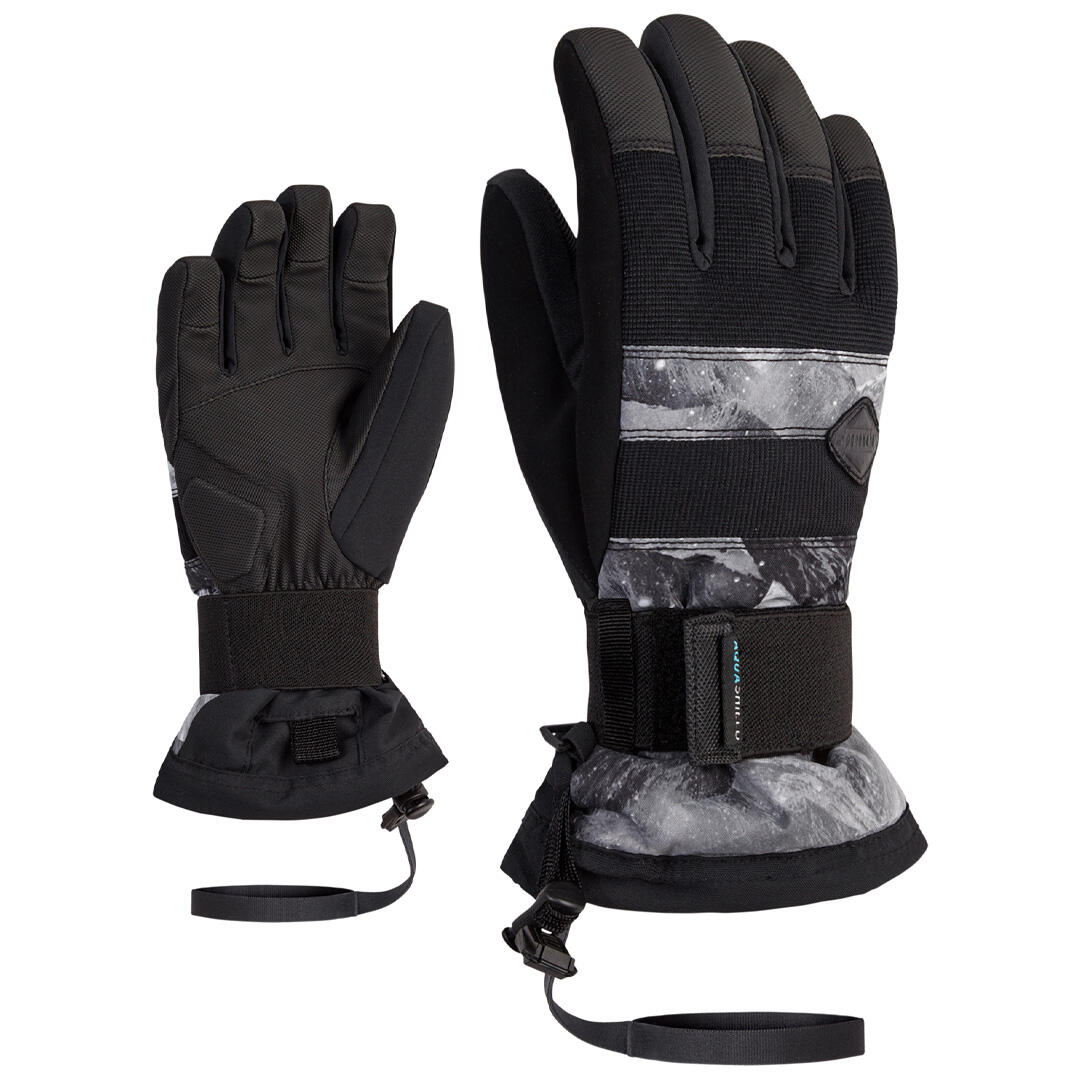 Gants et Moufles ZIENER Manu As JR-Gris-14 ans - 164 cm 1/1