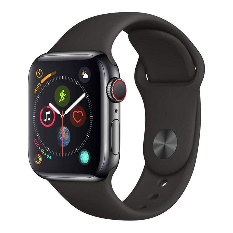 Reconditionné - Apple Watch S4 44mm GPS+Cell Gris/Noir A2008 - excellent état