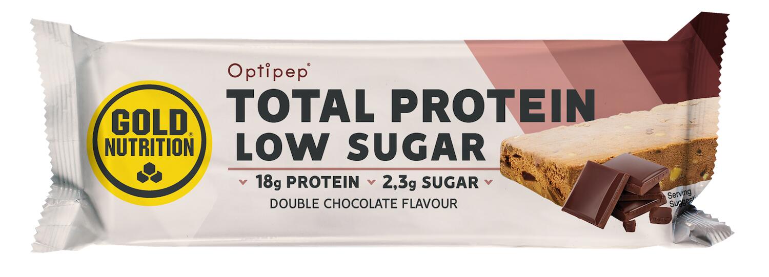 GOLD NUTRITION BARRA DE PROTEÍNA COM BAIXO AÇÚCAR PROTEIN BAR LOW SUGAR DOUBLE CHOCOLATE - 60 G