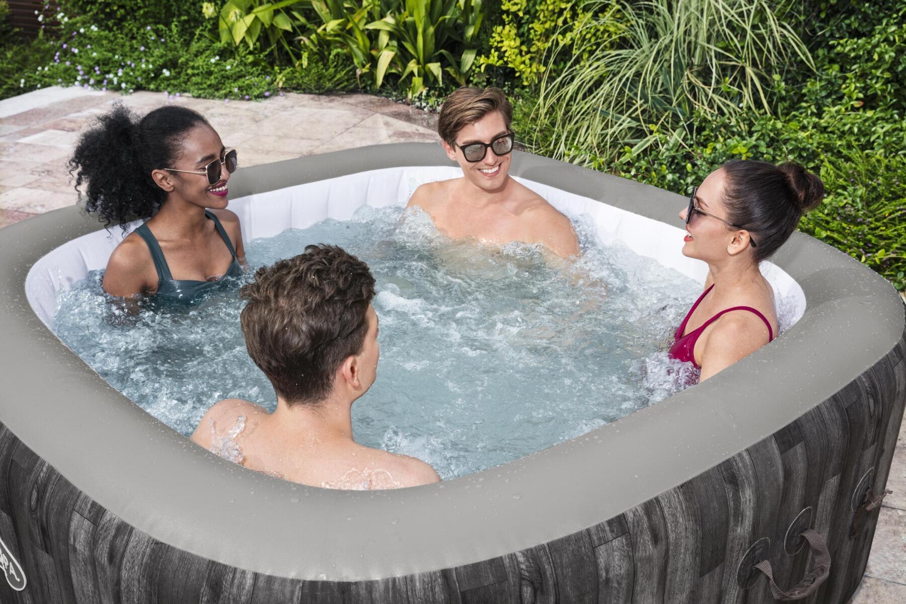 Lay-Z-Spa Majorca Hydrojet Pro |Inflatable Hot Tub, Brown 4/4