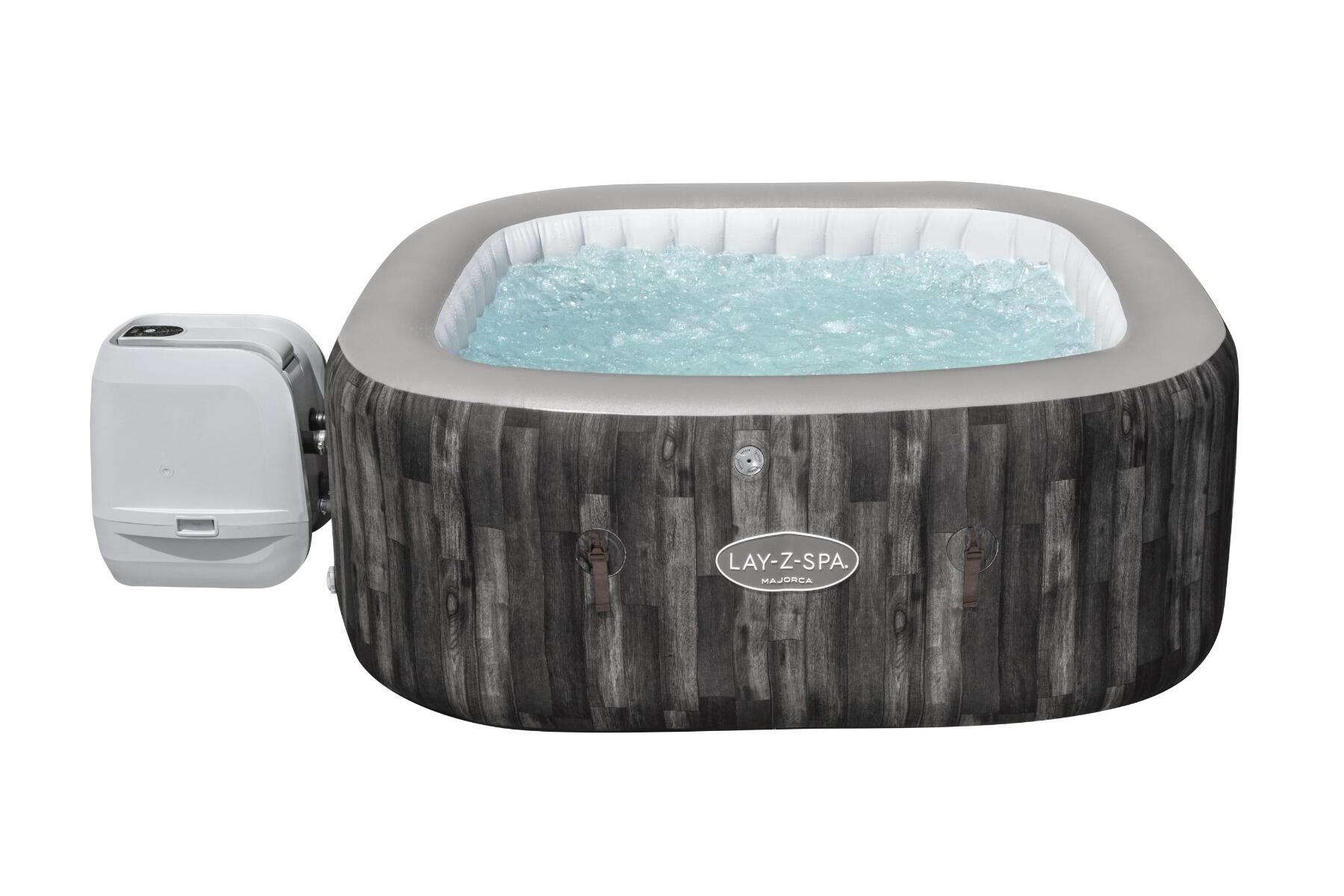 Lay-Z-Spa Majorca Hydrojet Pro |Inflatable Hot Tub, Brown 1/4