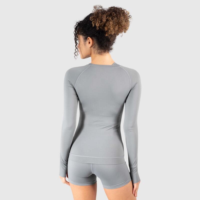 Damen Longsleeve Lorie Dunkelgrau für Sport & Freizeit