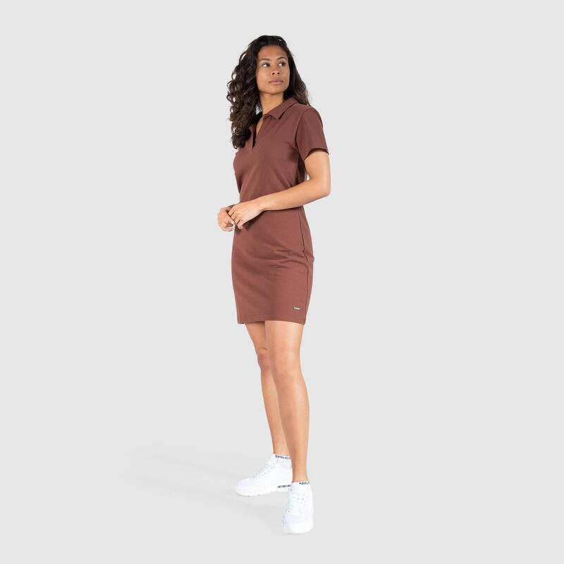 Damen Shirt Kleid Kelcey Braun für Sport & Freizeit