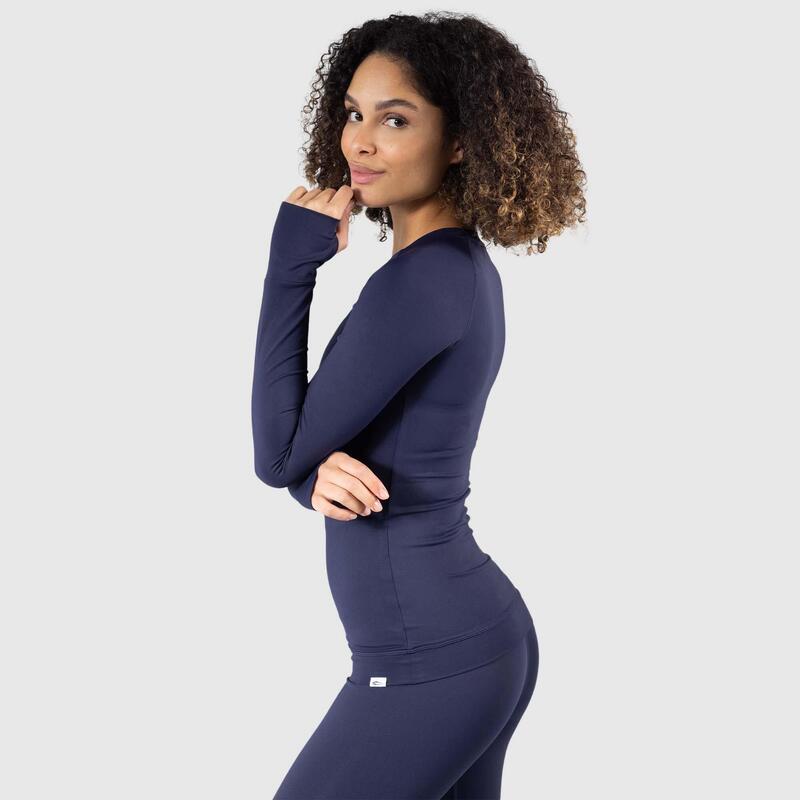 Damen Longsleeve Lorie Dunkelblau für Sport & Freizeit