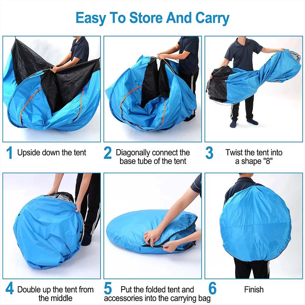 YOURFIT KAMPEERTENT VOOR 3-4 PERSONEN 200X200X125cm 5/7