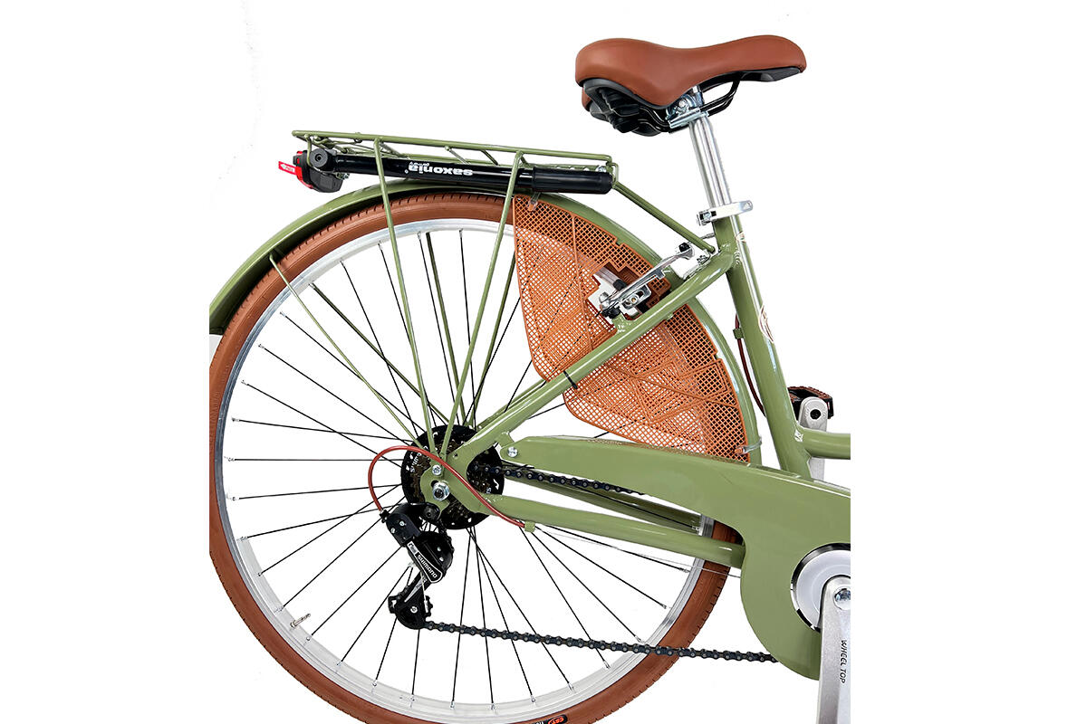 Vélo de ville Canellini VENEZIA Vert Olive aluminium 6 vitesses 2/4