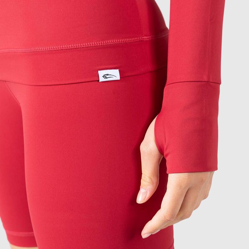 Damen Longsleeve Lorie Rot für Sport & Freizeit