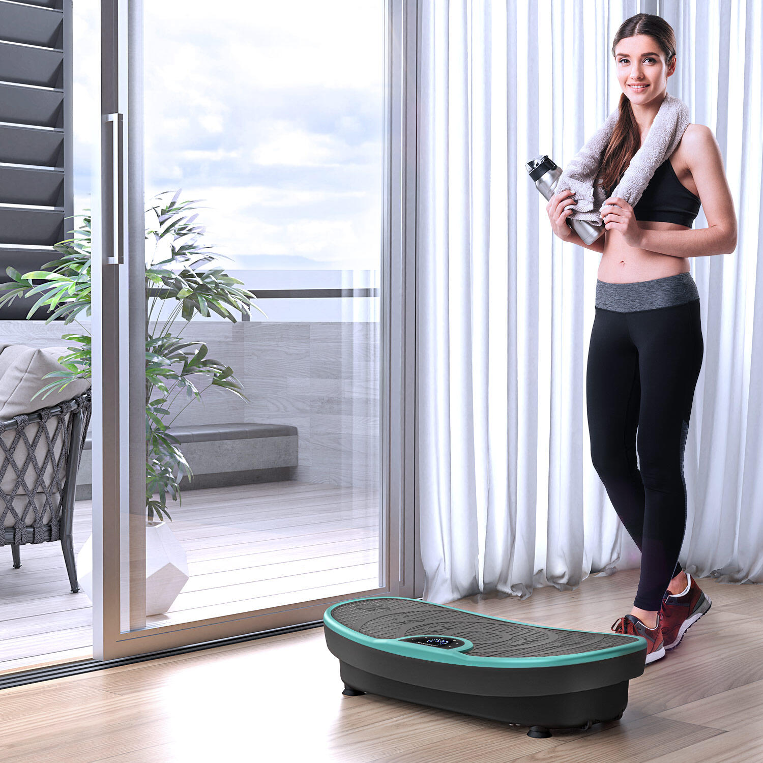 Trilplaat VP250 - 7+1 trainingsprogramma's - yoga-optie - Bluetooth luidspreker 5/7