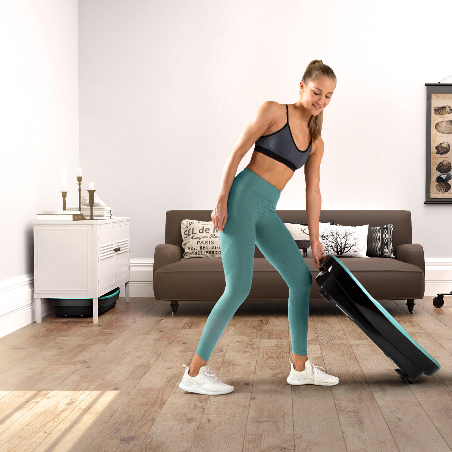 Trilplaat VP250 - 7+1 trainingsprogramma's - yoga-optie - Bluetooth luidspreker 4/7