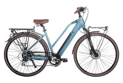 Vélo de Ville Électrique Bicyklet Camille Shimano Acera/Altus 8V504Wh 700mm Bleu