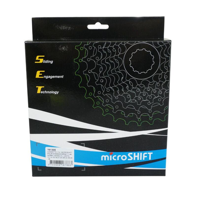 Cassette 11v. microshift pour Shimano/Sram vtt 11-46 noire